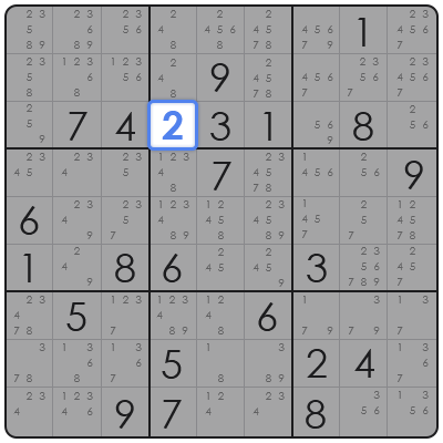 sudoku naked pairs technique
